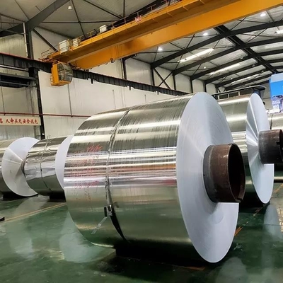 Gıda Konteyner için Özelleştirilmiş 0.011mm Alüminyum Folyo Bobin Tek Kullanımlık Kabartmalı 8011